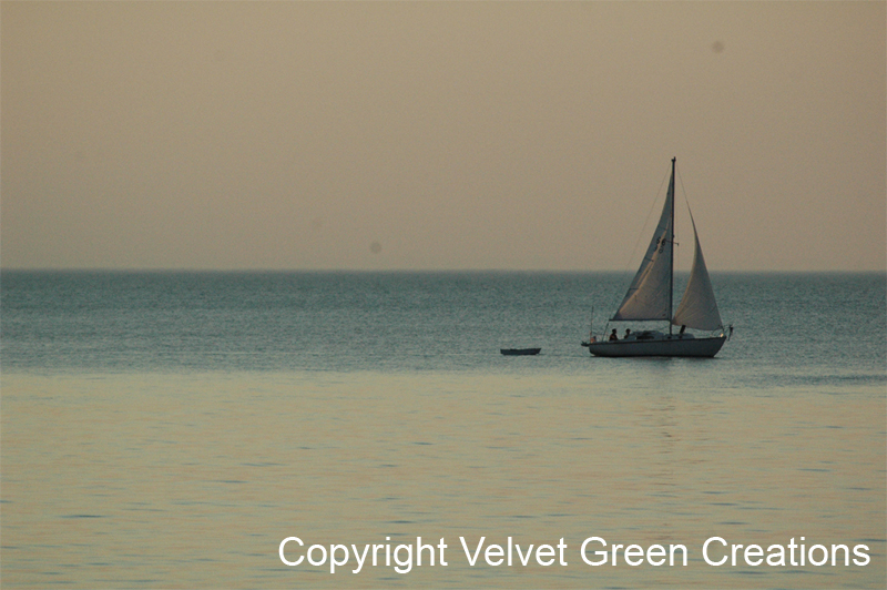 Sailboat on Munising Bay